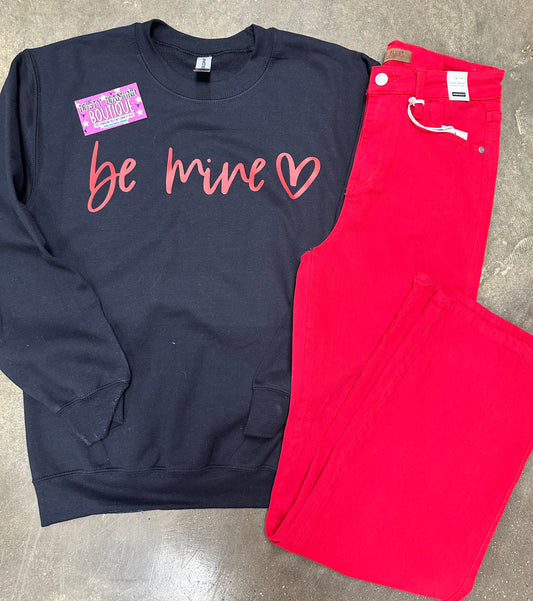 Black Be mine Sweatshirt