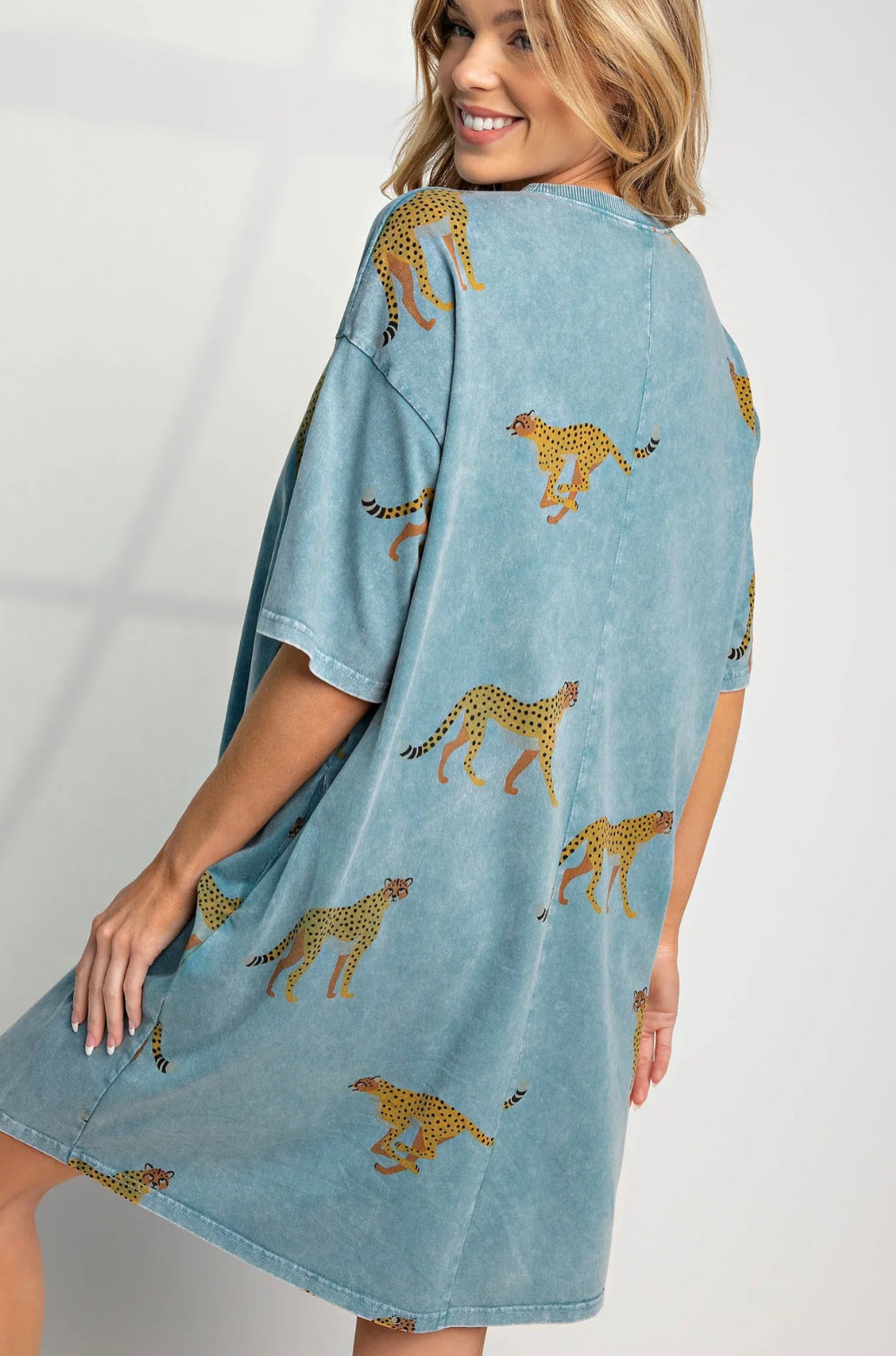 Cheetah T shirt Dress