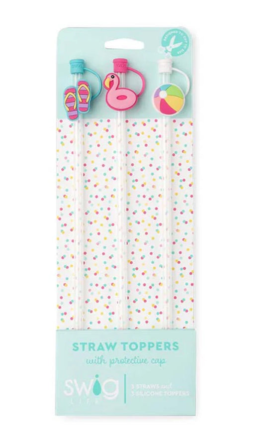 Beach Babe Straw Topper Set