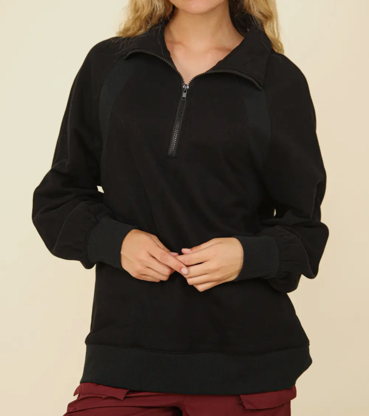 Black Quarter Zip