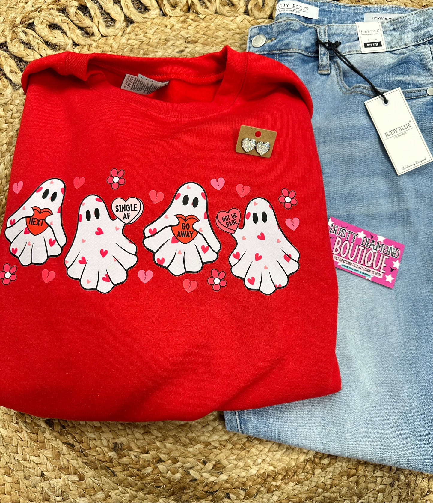 Valentines Ghost Sweatshirt