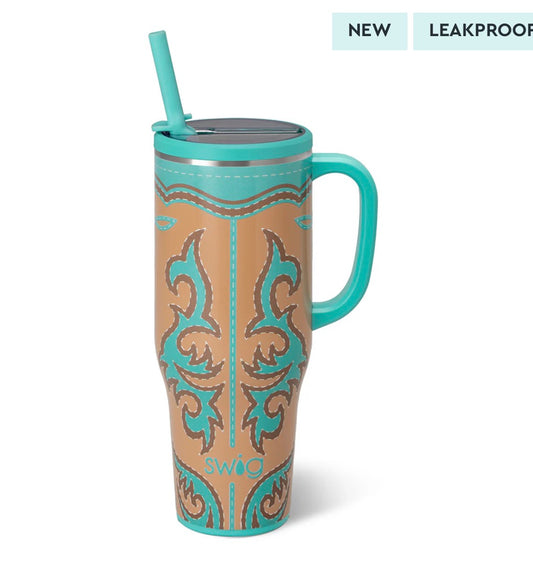 Boot Scootin BLUE Mega Mug 40 oz