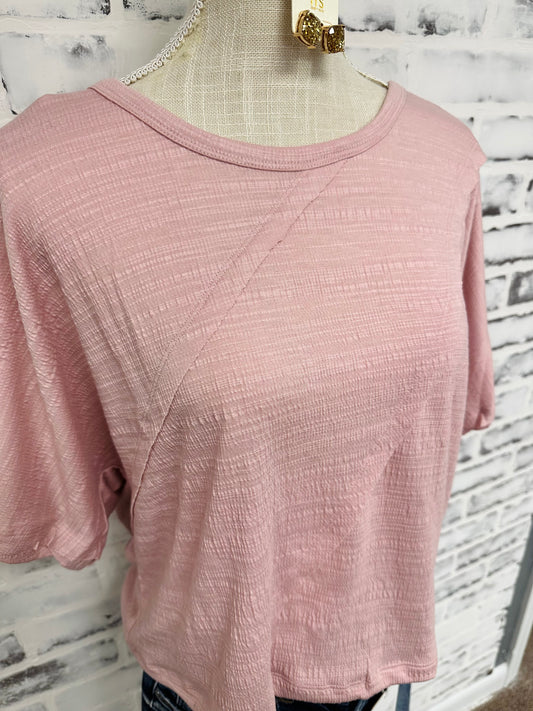 Blush Ribbed Top