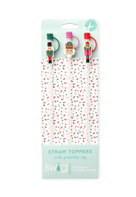 Classic Nutcracker Straw Topper Set