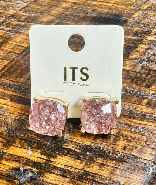 Glitter Large Studs