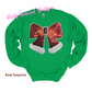 Sequin Santa Bow Sweatshirt