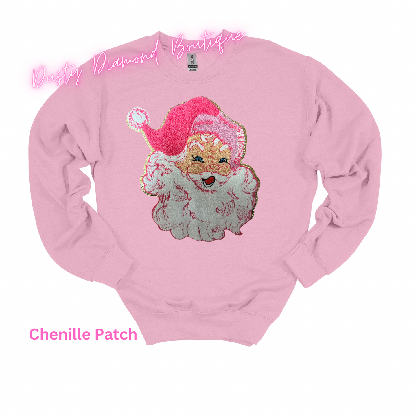 Pink Santa Patch Sweatshirt