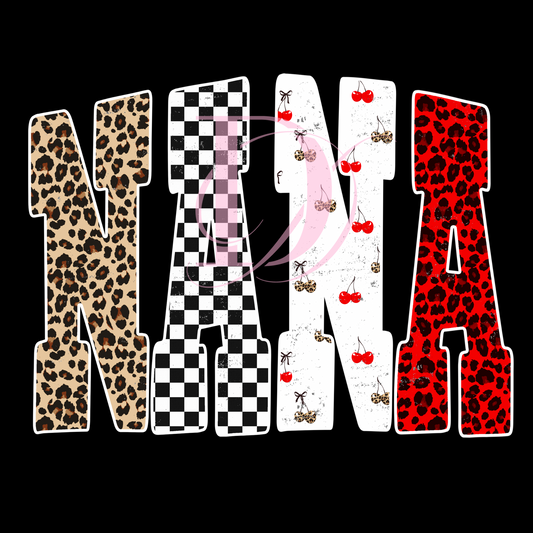 Cheetah & Check Word T-Shirt