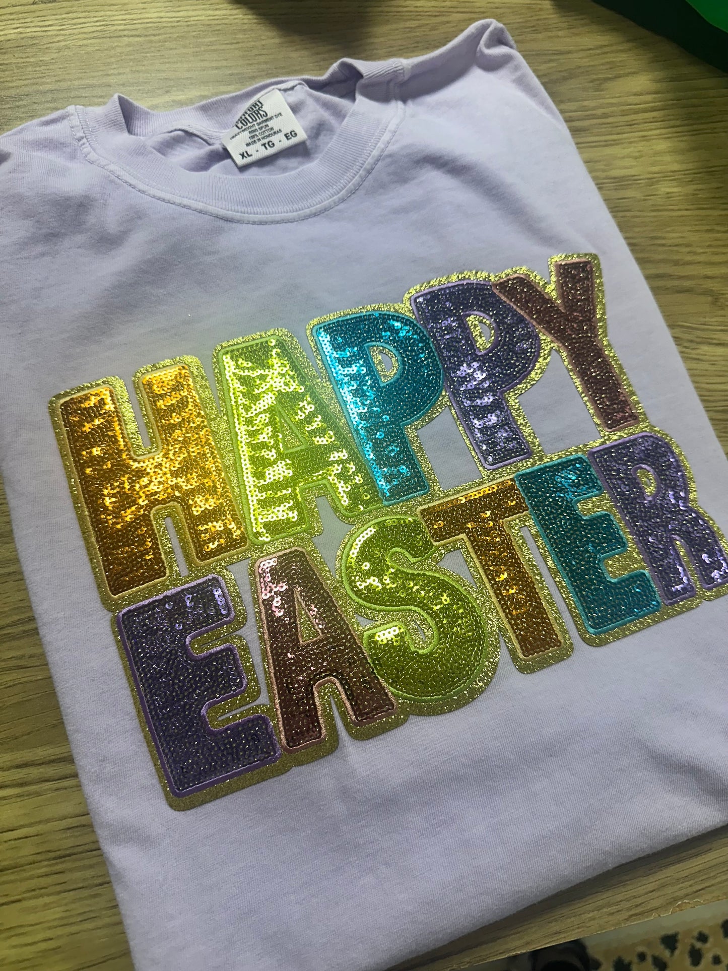 Happy Easter Sequin T-Shirt