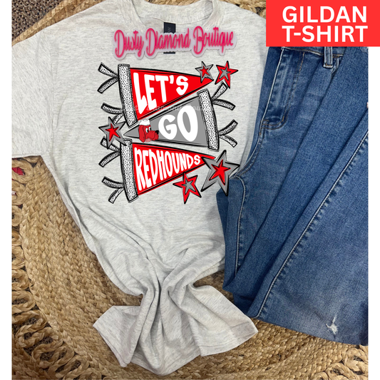 Let's Go Redhounds Gildan T-shirt