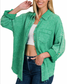 Kelley Green Linen Button Down