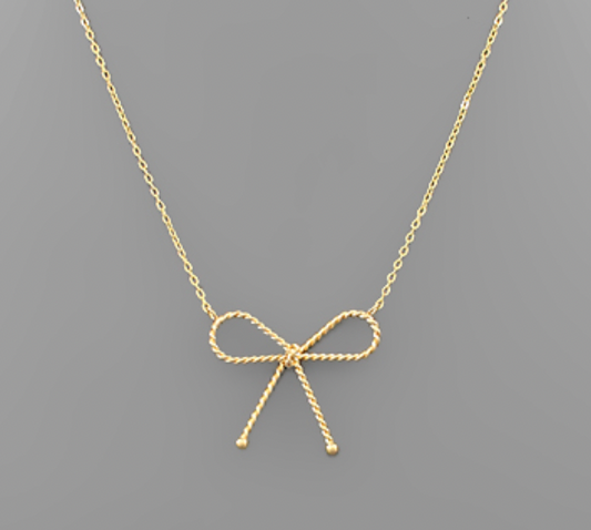 Bow Necklace GOLD