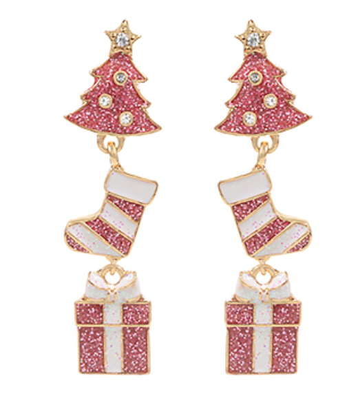 Christmas Trio Dangle Earrings