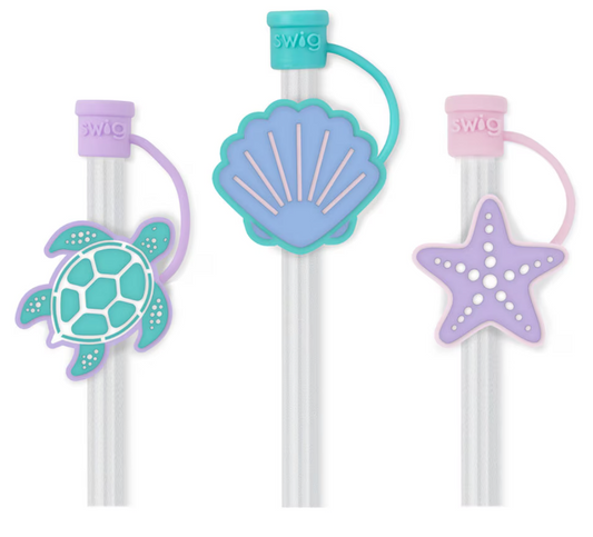 SWIG Sea Swirl Straw Topper Set