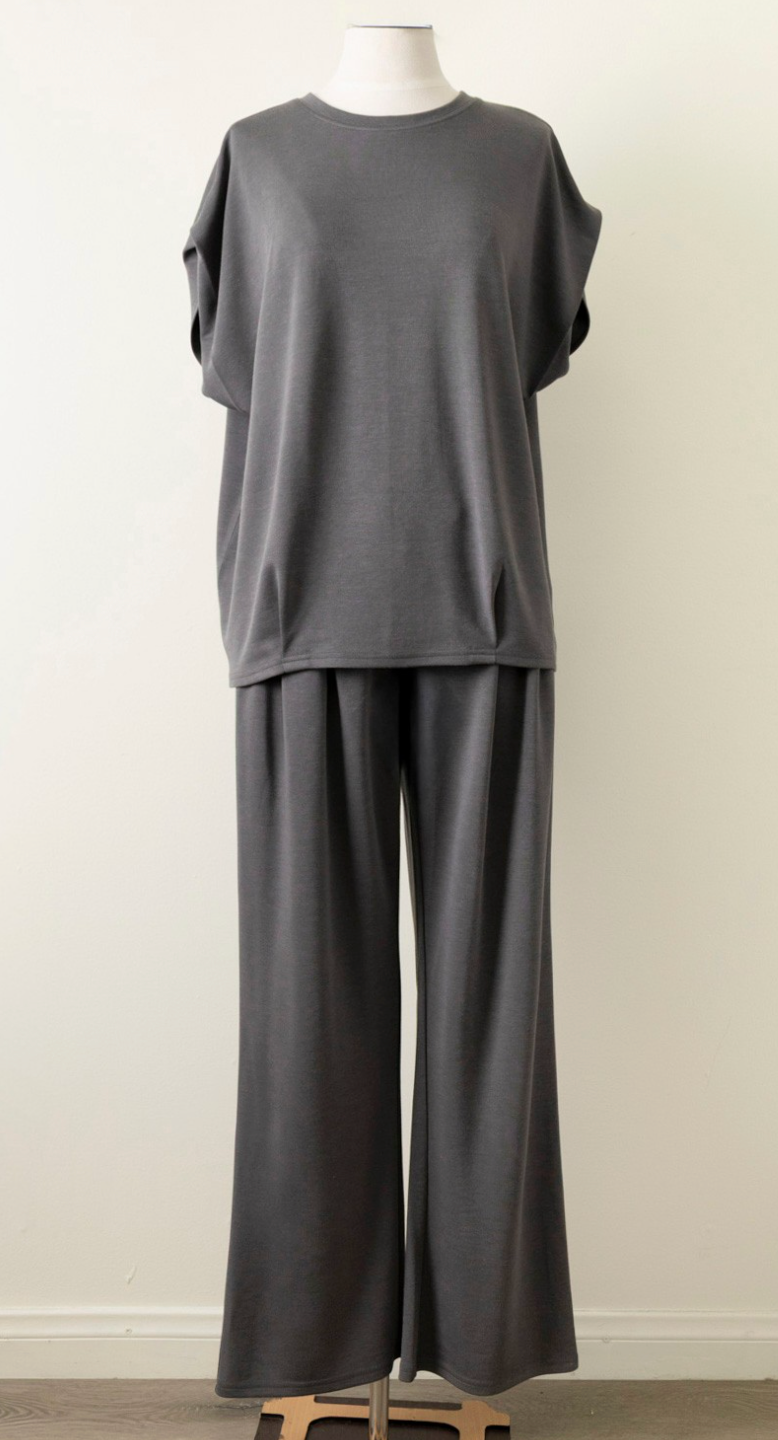 Charcoal Comfort Pant Set