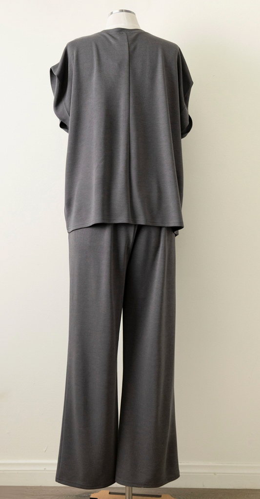 Charcoal Comfort Pant Set