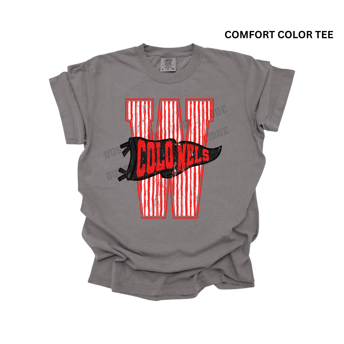 W Varisty Stripe Colonels Comfort Color T-Shirt