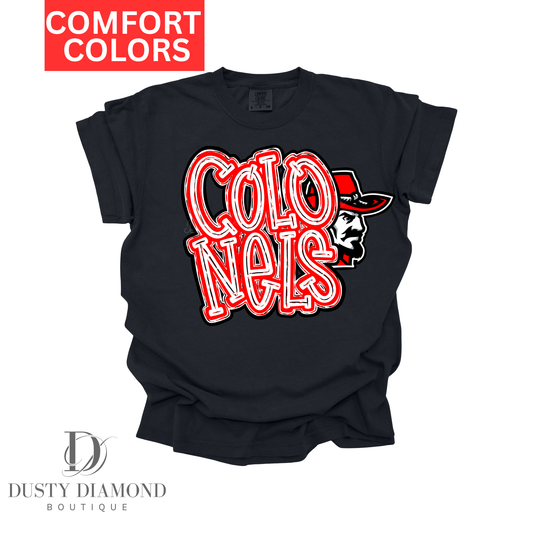 Colonels Black Comfort Color T-Shirt