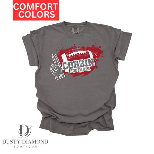 Corbin Football Comfort Color T-shirt