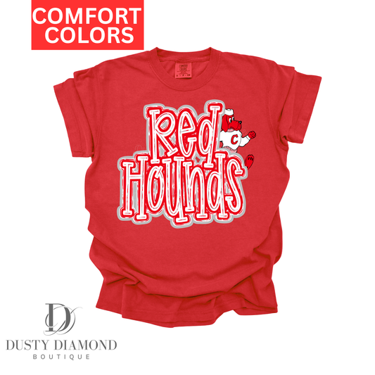 Redhounds Red Comfort Color T-shirt