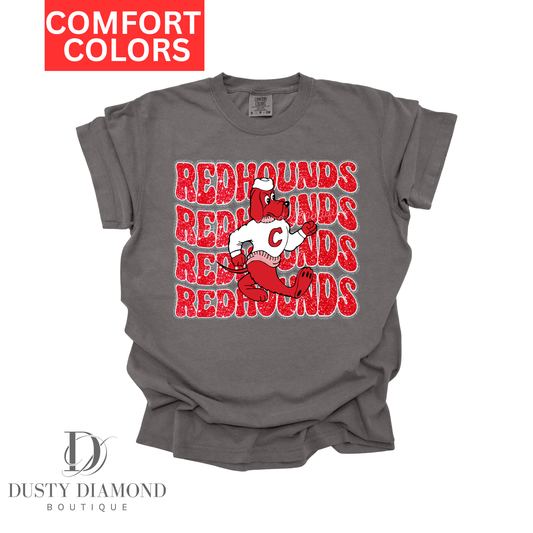 Corbin Redhound Stack Faux Sequin Comfort Color T-shirt